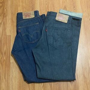 Levi’s 501 Men’s Jean Bundle of 2 pair 34 X 34 Straight Leg